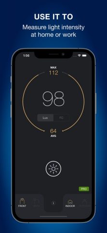 Люксметр Pro для iOS — скриншот 2