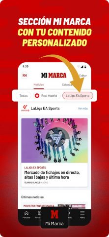 MARCA — Diario de Deporte для Android — скриншот 3
