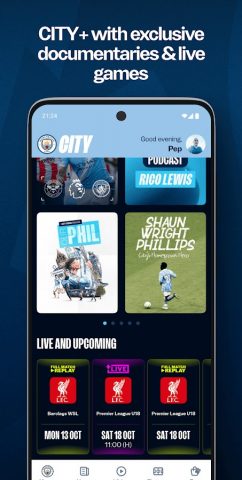 Manchester City Official App для Android — скриншот 4