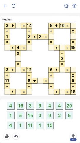 Математические игры Crossmath — скриншот 2
