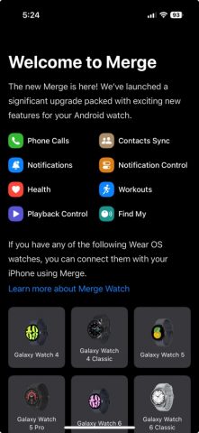 Merge: Connect Android Watches для iOS — скриншот 1