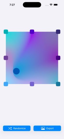 Mesh Gradient для iOS — скриншот 1