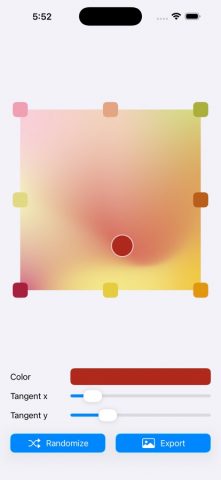 Mesh Gradient для iOS — скриншот 2