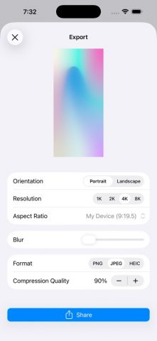 Mesh Gradient для iOS — скриншот 3