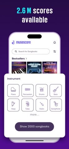 MuseScore－Sheet Music & Chords для iOS — скриншот 1