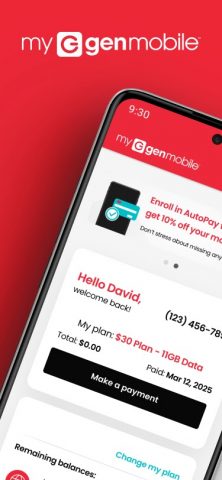 MyGenMobile App для Android — скриншот 1