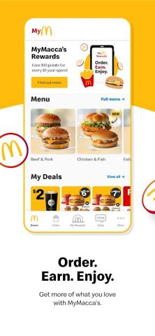 MyMacca’s для Android — скриншот 1