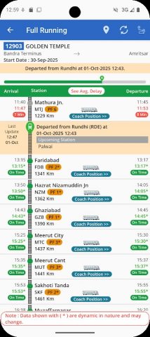 National Train Enquiry System для Android — скриншот 4