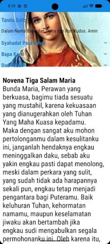 Novena Tiga Salam Maria для Android — скриншот 1