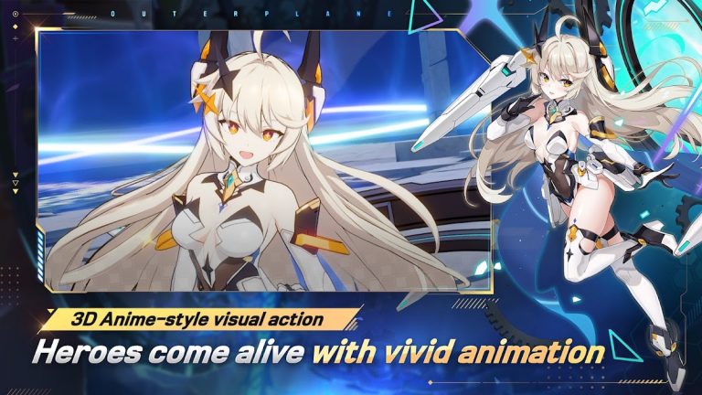 OUTERPLANE — Strategy Anime для Android — скриншот 1