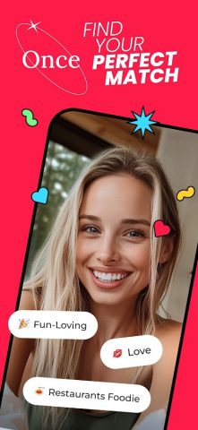 Once: Find your Perfect Match для Android — скриншот 1