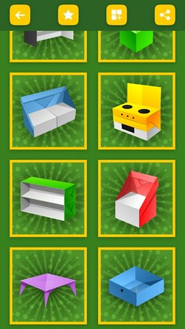 Оригами мебель из бумаги для Android — скриншот 4