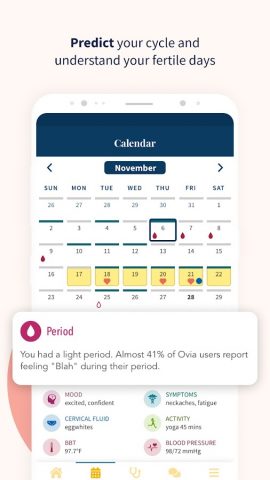 Ovia Cycle & Pregnancy Tracker для Android — скриншот 3