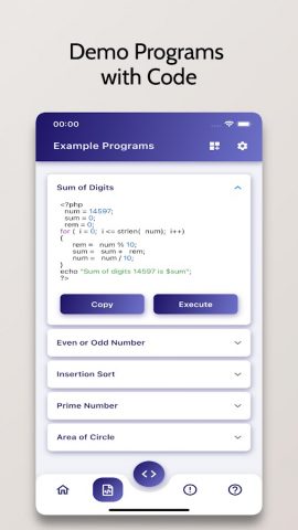 PHP Compiler — Run .php Code для Android — скриншот 5