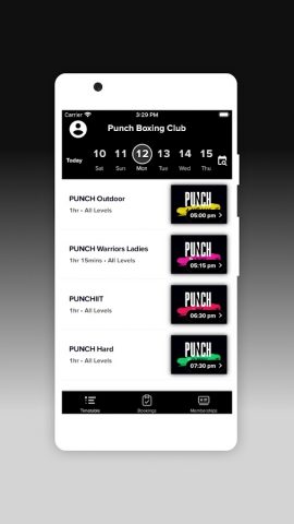 PUNCH Club для Android — скриншот 2