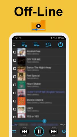Музыкальный плеер:FolderMusic+ для Android — скриншот 2