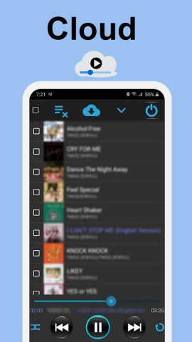Музыкальный плеер:FolderMusic+ для Android — скриншот 3