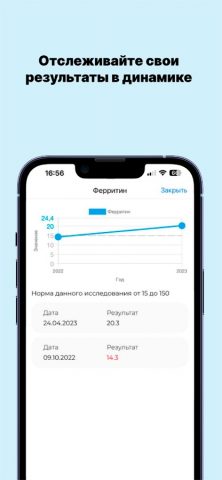 Пермские Анализы для iOS — скриншот 2