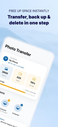 Photo Transfer: Send via WiFi для iOS — скриншот 2