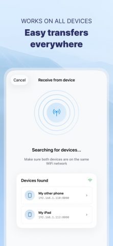 Photo Transfer: Send via WiFi для iOS — скриншот 4