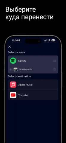 Playlist Transfer & Song Shift для iOS — скриншот 5