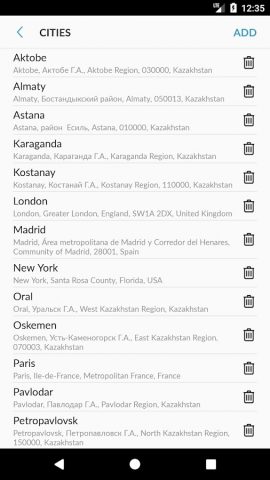Погода В Казахстане для Android — скриншот 4