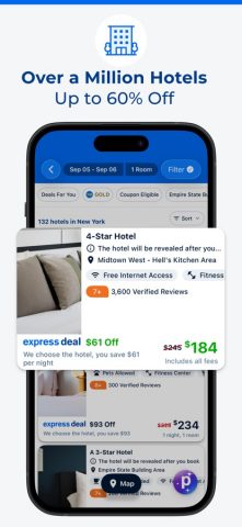 Priceline — Hotel, Car, Flight для iOS — скриншот 1