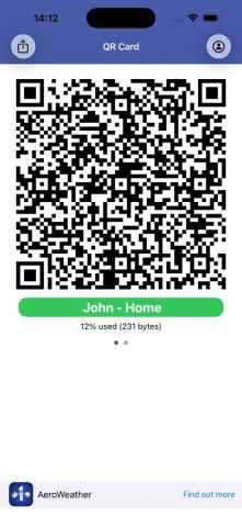 QR Code vCard для iOS — скриншот 1