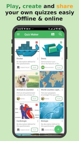 Quiz Maker (Create Quiz /Test) для Android — скриншот 1