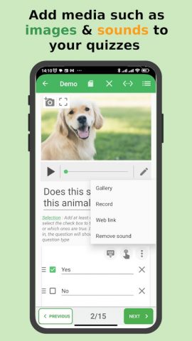 Quiz Maker (Create Quiz /Test) для Android — скриншот 2