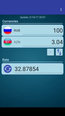 RUB x AZN для Android — скриншот 1