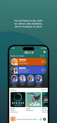 Radio-Canada OHdio для iOS — скриншот 1