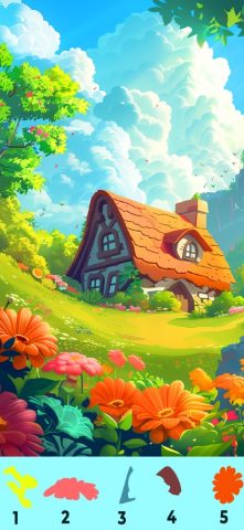 Раскраска по номерам — цифрам — скриншот 1