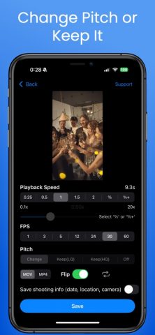 Редактор скорости видео Easy для iOS — скриншот 3