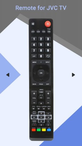 Remote for JVC TV для Android — скриншот 3