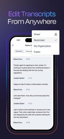 Rev: Record & Transcribe для iOS — скриншот 2