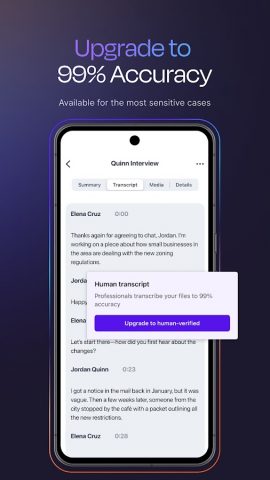 Rev: Record & Transcribe для Android — скриншот 3