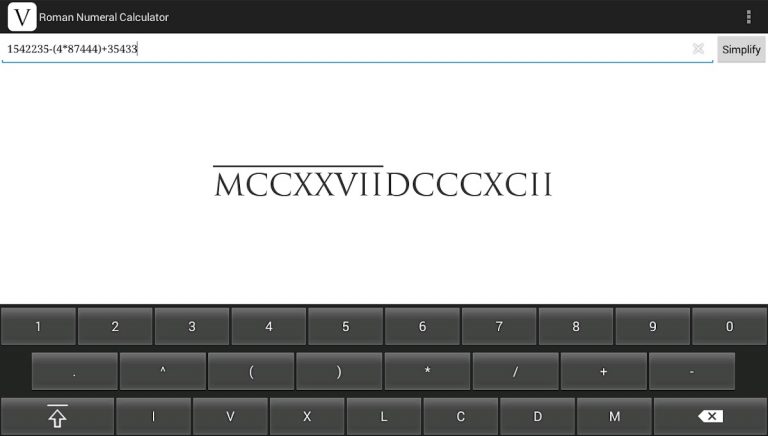 Roman Numerals Converter для Android — скриншот 4
