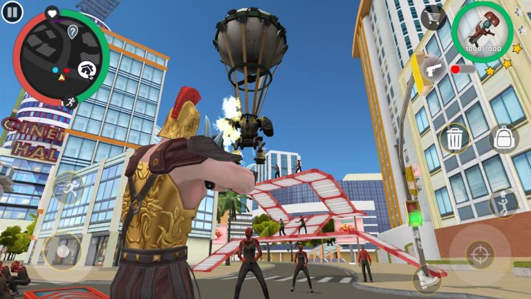 Rope Hero: Cheatground MOD для Android — скриншот 1