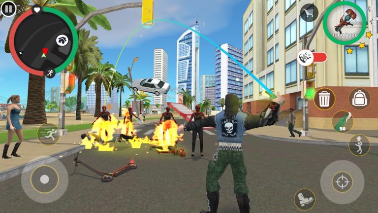 Rope Hero: Cheatground MOD для Android — скриншот 5