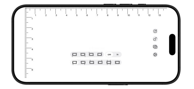 Ruler — CM, MM, Inches для iOS — скриншот 1
