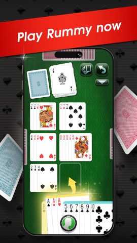 Rummy — offline card game для Android — скриншот 1