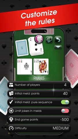 Rummy — offline card game для Android — скриншот 5