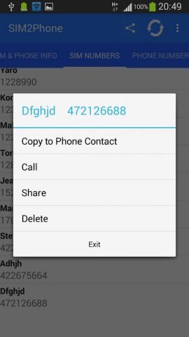 SIM-карты и телефона для Android — скриншот 5