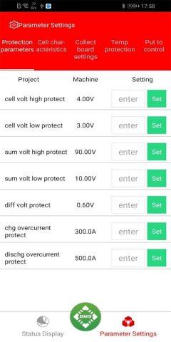 SMART BMS для Android — скриншот 4