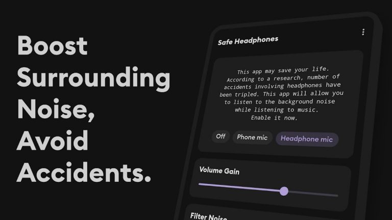 Safe Headphones: hear clearly для Android — скриншот 2