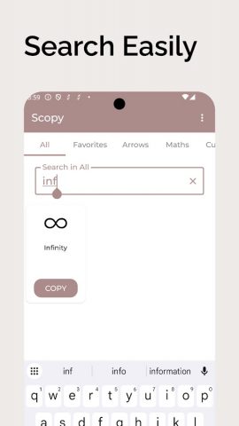 Scopy: Symbols, Fonts, Kaomoji для Android — скриншот 4