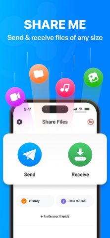 Share Me: File Transfer App для iOS — скриншот 1
