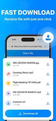Share Me: File Transfer App для iOS — скриншот 5