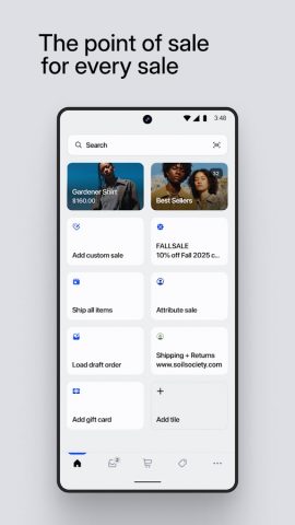 Shopify Point of Sale (POS) для Android — скриншот 1